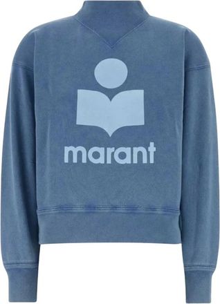 Isabel Marant Hoodies & sweatvesten, Dames, Blauw, S, Katoen, Moby Sweatshirt