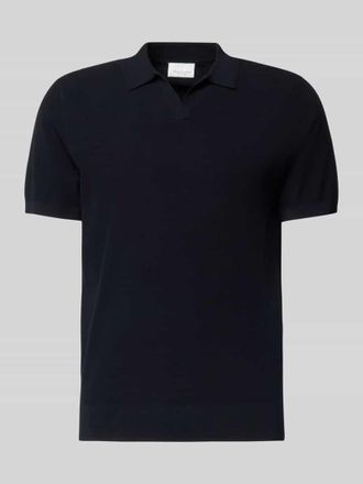 Profuomo Regular Fit Poloshirt aus Lyocell-Mix mit Seiden-Anteil in Marine, Gr&ouml;&szlig;e XXL