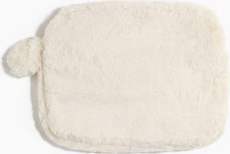 H&M Fluffy Laptop Case in Light Beige at Nordstrom
