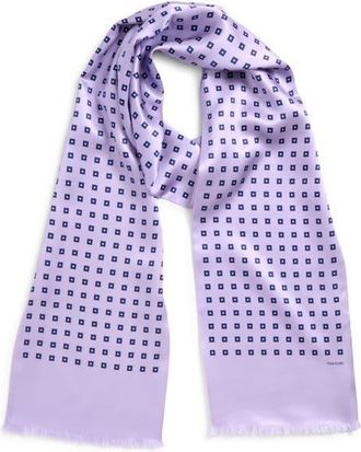 Tom Ford Square Dot Silk Jacquard Scarf in Pink at Nordstrom