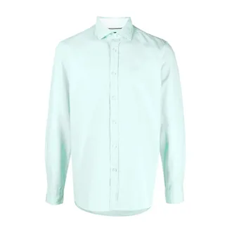 HUGO BOSS Heren, Overhemden, Groen, Maat: 3XL Katoen