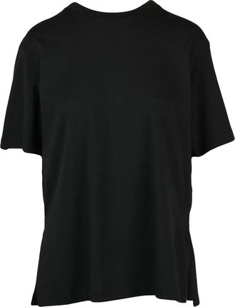 Sportmax Black Cotton Fringe T-Shirt