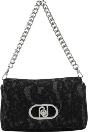 Liu Jo Logo Schoudertas - Dames - Schoudertassen - Zwart - ONE Size - Katoen - Tassen
