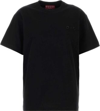 Gucci Black Cotton T-shirt