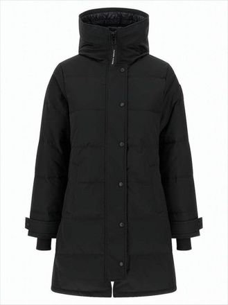 Canada Goose Classic Black Padded Coat With Quilted Texture And Logo Patch