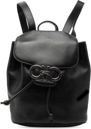 Ferragamo Pre-owned Ferragamo Leather Double Gancini Backpack Ladies DHDPPJM4WC065ZTQ