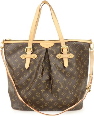 Louis Vuitton Palermo Monogram Canvas Brown Canvas Handbag (Pre-Owned)