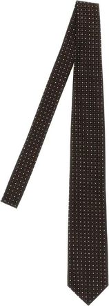 Tom Ford Zijden Jacquard Das - Heren - Stropdassen - Bruin - ONE Size - Accessoires