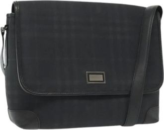 Burberry Pre-owned Cross Body Bags, male, Blue, Size: ONE SIZE Pre-owned Nova check Shoulder bag