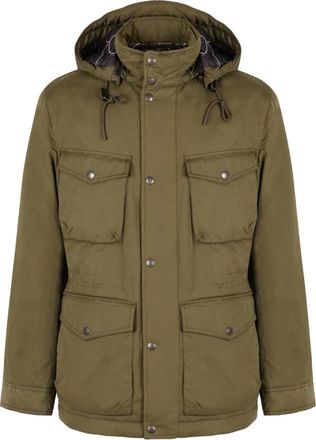 Woolrich Field Hooded Parka - Heren - Winterjassen - Groen - XL - Katoen - Jassen