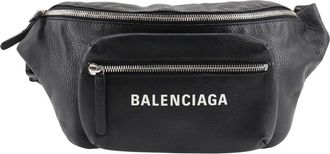 Balenciaga Everyday Waist Leather Black Leather Handbag (Pre-Owned)