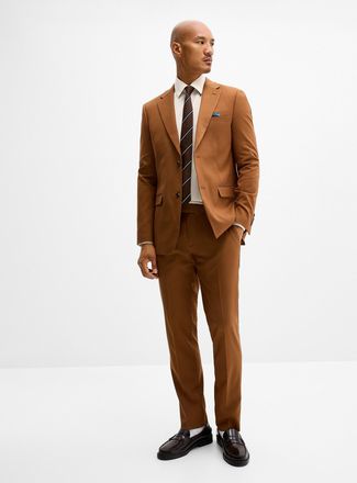Soul of London Mens Soft solid suit Slim fit