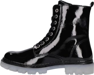 Bullboxer Schoenen, Dames, Zwart, 38 EU, Leer, Meisjes Veterboots Ajs 500