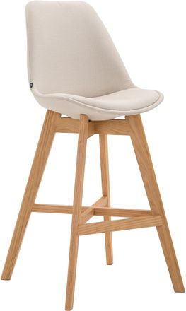 Clp Clp - Taburete Cannes En Tela Crema Natural