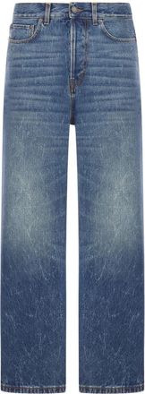 Haikure Five-pocket Whiskered Jeans