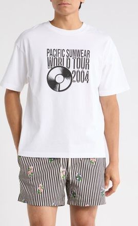 PacSun World Tour Graphic T-Shirt in White at Nordstrom, Size X-Large