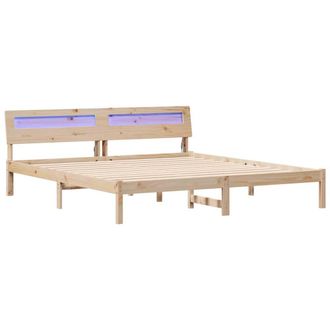 Berkfield Home Brown 200 x 200 cm Solid pine wood & Solid pine wood in Light Brown