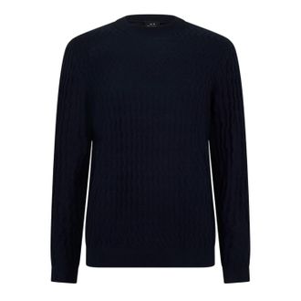 A|X Armani Exchange Gebreide Pullover Heren (Marine)