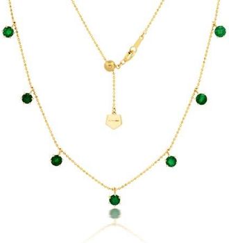 Graziela Emerald Floating Necklace in Green at Nordstrom
