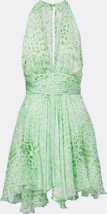 Roberto Cavalli Printed silk minidress