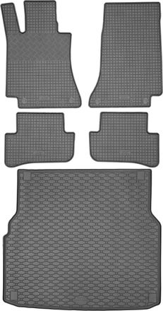 OEM Juego De Alfombrillas De Goma Para Coche Y Alfombrilla Para Maletero Para Mercedes Clase C W205 Familiar (de Octubre De 2014 A Febrero De 2021)