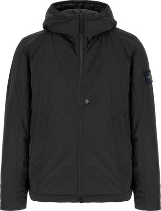 Stone Island Black Polyester Padded Jacket