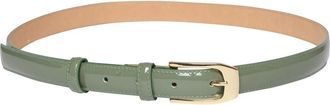 Ines De La Fressange Aurelia fijne riem - Dames - Riemen - Groen - 95 CM - Leer - Accessoires