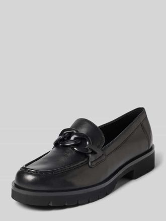 H&ouml;gl Loafers aus Leder mit profilierter Sohle in Black, Gr&ouml;&szlig;e 38,5