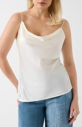 Marciano New Denise Stretch Silk Camisole in Open White at Nordstrom, Size 6 Us