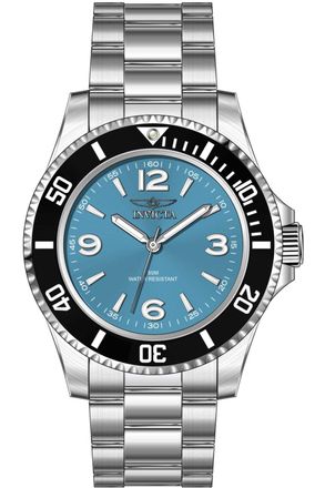 Invicta Specialty 69726 Herenhorloge - Quartz Uurwerk - Roestvrij Staal met Blauwe Wijzerplaat - 40 mm