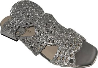 Pedro Ant&oacute;n Womens Napa Sandal In Argento
