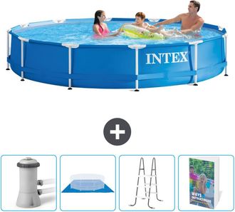 Intex Piscina Con Estructura Redonda - 366x76 Cm - 7-piezas Scb122
