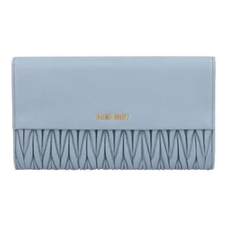 Miu Miu Pre-owned Wallets, female, Blue, Size: ONE SIZE Pre-owned Clutch