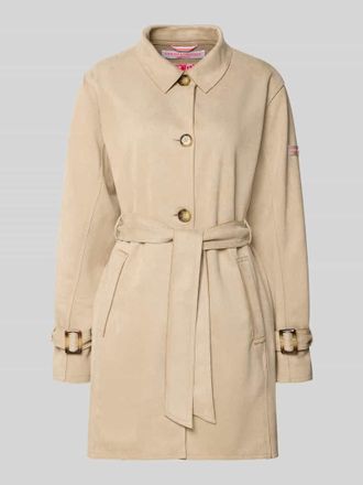 Frieda & Freddies Trenchcoat mit Bindeg&uuml;rtel Modell CORDELIA in Ecru, Gr&ouml;&szlig;e 36
