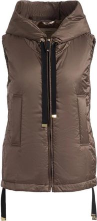 Max Mara Greenh Padded Jacket - Dames - Bodywarmers - Bruin - M - Polyester - Jassen