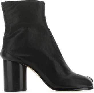 Maison Margiela Black Leather Tabi Ankle Boots