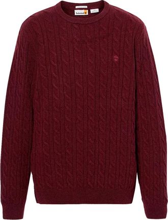 Timberland Phillips Brook Sweater - Heren - Ronde hals truien - Rood - L - Wol - Truien & Vesten