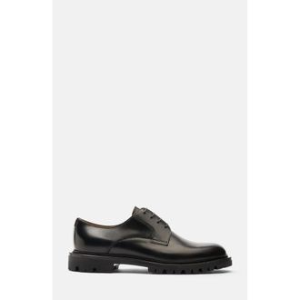 Scarosso Wooster III Derbies in Black - Brushed Calf at Nordstrom, Size 43.5