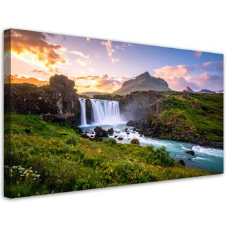 Feeby Impresi&oacute;n De Imagen, Paisaje Cascada Naturaleza, 120x60