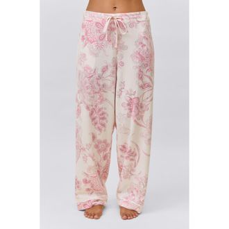 Papinelle Sleepwear Coco Cozy Pajama Pants in Ecru at Nordstrom, Size Large