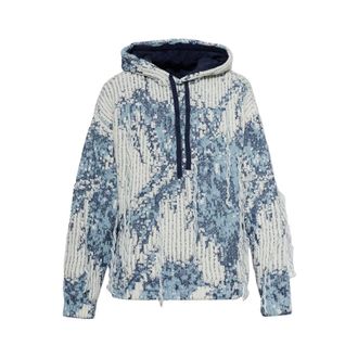 Laneus Hoodies & sweatvesten, Heren, Veelkleurig, L, Katoen, Hoodie Over in Jacquard