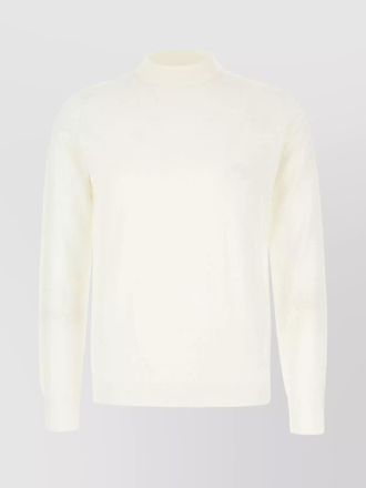 Maison Margiela lightweight ribbed wool sweater with long sleeves