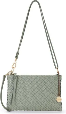 The Sak Vita Hand Woven Leather Crossbody Wristlet in Meadow Woven at Nordstrom