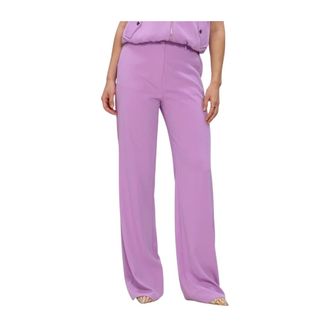 Ydence Ydence - Pants Solange Tall - Dames - Broeken - Paars - Maat: XL Poliester
