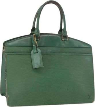 Louis Vuitton Pre-owned Vintage Handtas - Dames - Vintage Handtas - Groen - ONE Size - Leer - Vintage
