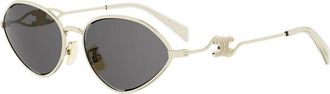 Celine Wire Zonnebrillen - Dames - Zonnebrillen - Geel - 58 MM - Accessoires