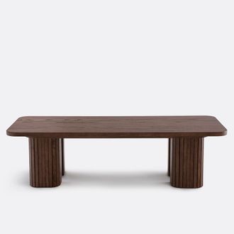 La Redoute Interieurs Essenhouten gefineerde salontafel Latti