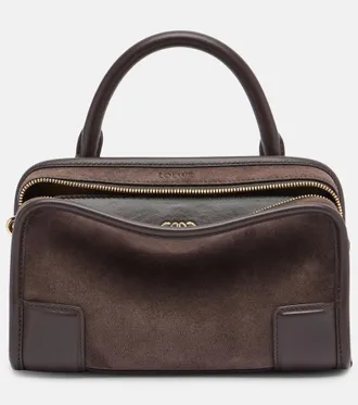 Loewe Amazona 180 Mini suede top-handle bag