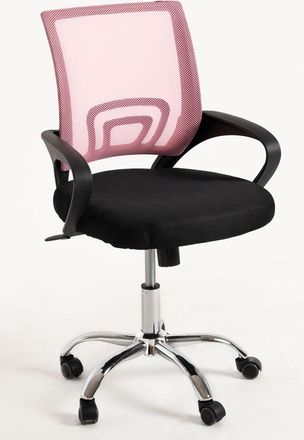 Regalos Miguel Sillas De Escritorio - Silla Midi Pro - Rosa Y Negro