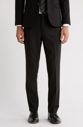 HUGO BOSS Hesten Wool Blend Dress Pants Hesten Wool Dress Pants in Black at Nordstrom Rack, Size 30